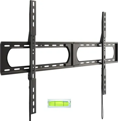 Obrázek produktu pro Univerzální držák na zeď pro televizory, ultra tenký, vhodný pro televizory o velikosti 37-140 palců, nosnost 125 kg, maximální rozměr VESA 1200x800, černý