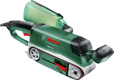Zdjęcie produktu dla Bosch PBS 75 A, Szlifierka taśmowa, Czarny, Zielony, 350 m/min, 104 dB, 93 dB, 3 dB