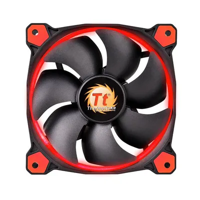 Zdjęcie produktu dla Thermaltake Riing 12 Wentylator do obudowy komputera 12 cm czarny, czerwony