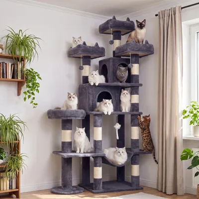 Produktbild von Großer Katzenbaum von 181 cm mit mehreren Ebenen