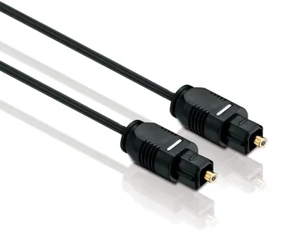Image de Câble audio optique Toslink - Ø 2,2 mm - 0,50 m - Noir