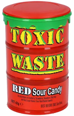 Produktbild von Toxic Waste Red Sour Candy 42g
