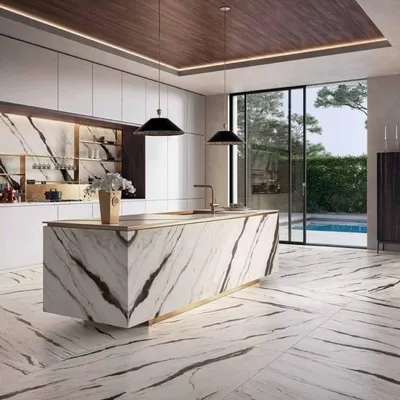 Image de CASA39 Carrelage aspect marbre blanc 60 x 60 cm Versace Maximvs