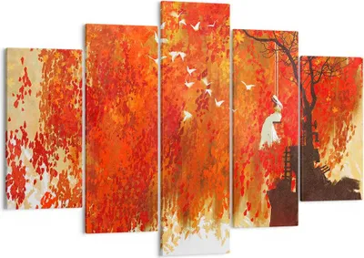 Produktbild von Bild auf Leinwand - Leinwandbild - Frau Abstraktion - 150x100cm - Wand Bild - Wanddeko - Leinwanddruck - Bilder - Kunstdruck - Wanddekoration - Leinwand bilder - Wandkunst - EA150x100-3836