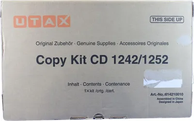 Produktbild von Original Utax 6142 10010 Toner schwarz, 34.000 Seiten, 0,45 Cent pro Seite - ersetzt Utax 614210010 Tonerkartusche