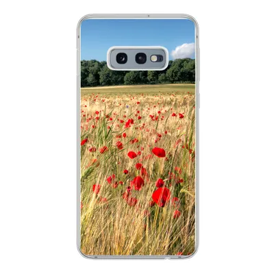 Produktbild von MuchoWow® Handyhülle Schutzhülle Hülle für Samsung Galaxy S10e Wilde Mohnblumen auf einem großen Feld Silikon Softcase Handy Hülle - Handy