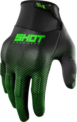 Immagine prodotto di Guanti da motocross Shot Drift Rim, nero/verde, 10