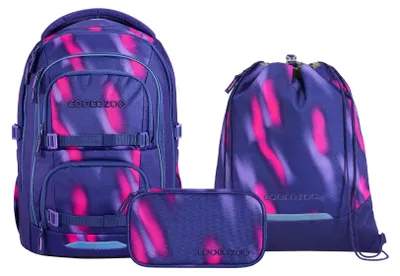 Produktbild von Coocazoo, Schulrucksack-Set PORTER, Aurora Glow 3-teilig