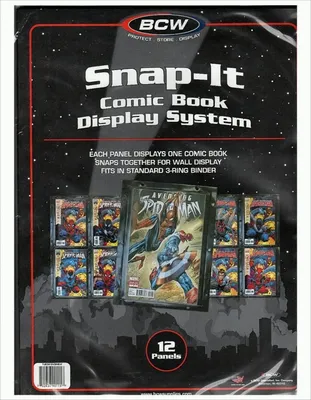 Immagine prodotto di Sistema di esposizione per fumetti BCW Snap-It (12 ct.)