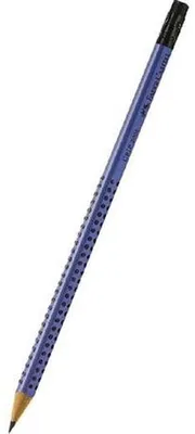 Produktbild von Graphitstift mit Radiergummi "Grip 2001", blau, B, dreieckig, FABER-CASTELL 217251