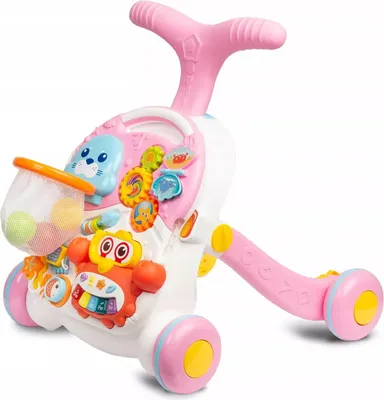 Zdjęcie produktu dla Pchacz-Stolik 2 W 1 Spark Pink
