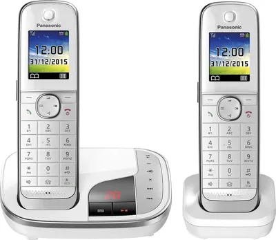 Obrázek produktu pro Panasonic KX-TGJ322GW - Bezdrátový telefon - Záznamník s identifikací volajícího - DECT - bílý + přídavné sluchátko