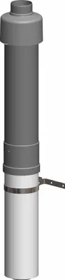 Zdjęcie produktu dla Atec Dachhochführung PolyTop schwarz 650mm DN80/125