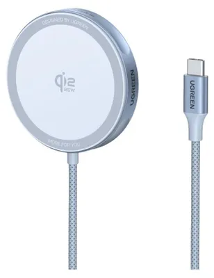 Zdjęcie produktu dla Ugreen MagFlow, Automatyczna, USB, Bezprzewodowe ładowanie, Szary