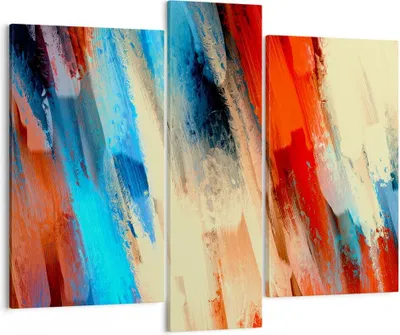 Produktbild von Bild auf Leinwand - Leinwandbild - Abstraktion modern - 95x80cm - Wand Bild - Wanddeko - Wandbilder - Leinwanddruck - Bilder - Kunstdruck - Wanddekoration - Leinwand bilder - Wandkunst - CB95x80-4087