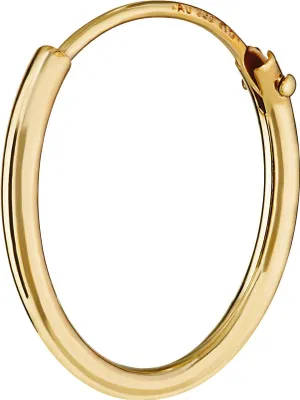 Produktbild von Einzel 750 Gelb Gold Gestempelt Creole Ohrring Ohrhänger Ohrstecker 15mm 1757