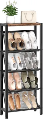 Produktbild von Unyqoos® Stilvolles und kompaktes Schuhregal mit verstellbaren Regalen für kleine Räume