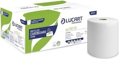 Obrázek produktu pro Papírové ručníky "Eco 150 ID", bílá, 2-vrstvé, 6 rolí, LUCART 861173