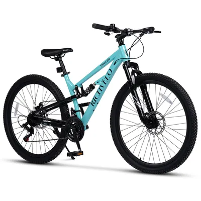Produktbild von VELORS Mountainbike 26 Zoll Fahrrad 21 Gang Shimano Tourney Schaltwerk Kettenschaltung mechanische Scheibenbremse Fully MTB für Herren Damen Jungen