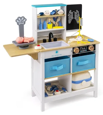Produktbild von Arztspielset aus Holz mit Kreidetafel und Tierwaage