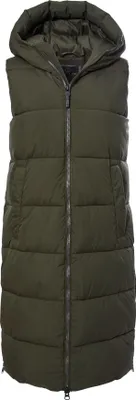 Produktbild von Killtec Steppweste lang für Damen mit Kapuze, Farbe:Olive, Größe:44
