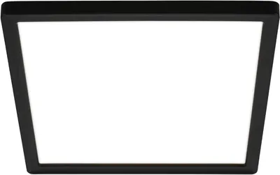 Produktbild von Briloner Tava LED Deckenlampe, Flach, Indirektes Licht, Neutralweißes Licht, Schwarz, 24 x 24 x 3 cm