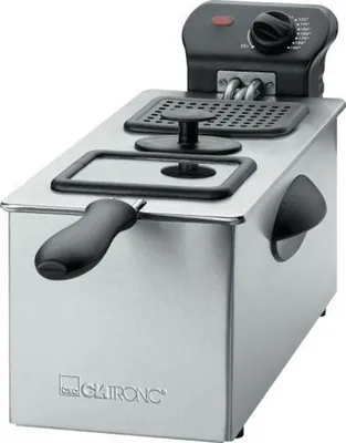 Obrázek produktu pro Clatronic FR 3587, Fritéza, 3 l, 3 l, Samostarný, Černá, Nerezová ocel, Otočné