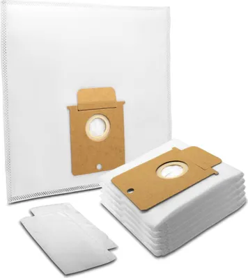 A product shot of vacuum cleaner bags and filters.