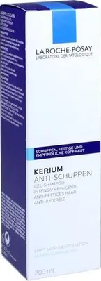 Zdjęcie produktu dla La Roche-Posay Kerium Anti-Dandruff Gel-Shampoo wzmacniający szampon przeciwłupieżowy 200 ml