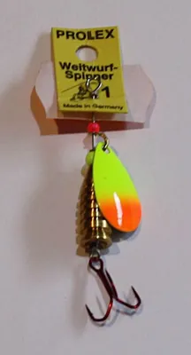 Produktbild von Profi Blinker Weitwurf-Spinner,Größe:1,Fluolackierung