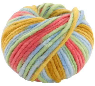 Produktbild von Lana Grossa - Feltro Print 1306 senfgelb hellblau jade zinnoberrot
