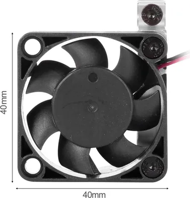 Imagen del producto de Disipador de calor con ventilador de refrigeración para motor de coche a control remoto, con sensor térmico. Abrazadera de aleación de aluminio mecanizada por CNC para disipador de calor, compatible con motores 4268 y 4274, para coches todoterreno (buggy) a escala 1/8 y 1/10