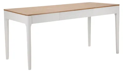Produktbild von FURNLUX Esstisch Matera Weiss 180cm / Hauptfarbe: Weiß / Abmessungen: 180 x 80 x 60 cm