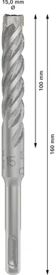 Image de Bosch PRO SDS plus-5X foret marteau 15 x 100 x 160 mm - 2608833822