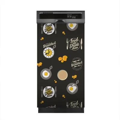 Produktbild von Aufkleber sticker 45x80 cm Dekorative folie Spülmaschine - Eier Nudeln