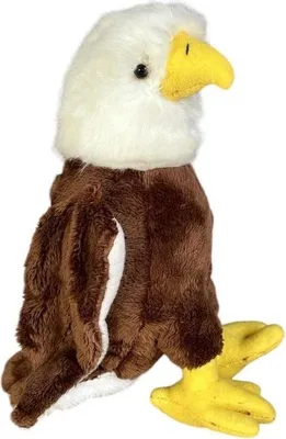 Image de Peluche aigle réaliste, 16 cm