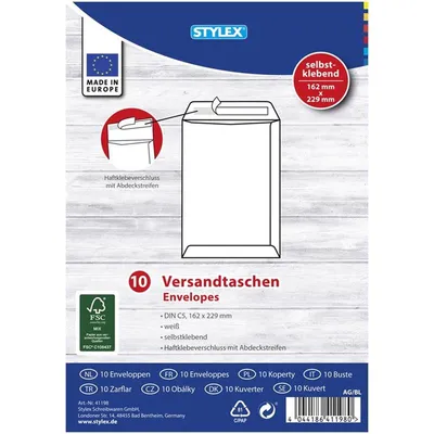 Obrázek produktu pro Obálky C5 v balení po 10 kusech
