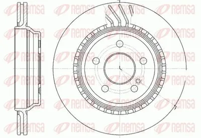 Produktbild von 2x REMSA Bremsscheibe 61072.10 hinten 300mm 58 5mm 6 81kg
