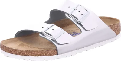 Produktbild von Birkenstock Arizona SFB schmale Weite metallic silber Gr. 37