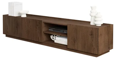 Produktbild von MIRJAN24 TV-Lowboard Mirtu 200, Stilvoll Wohnzimmer, Lowboard mit drei Drehtüren (Farbe: Baltic Storm)