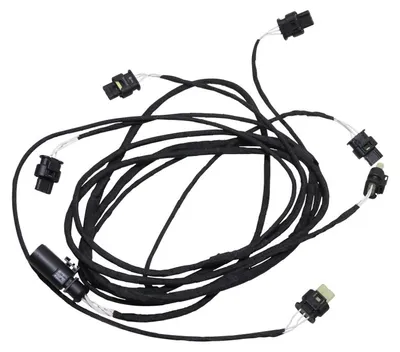 Image de Faisceau de câbles d'origine Kufatec pour capteurs de stationnement (PDC) avant, compatible avec les modèles VW Golf 7 et Passat B8