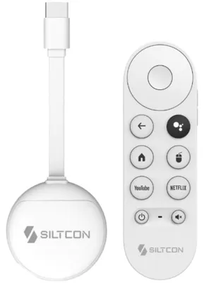 Produktbild von Siltcon® Android TV Box 4K HDR – 16GB, 2.4/5 GHz WLAN, Bluetooth, Google Assistant