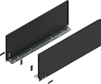 Image de BLUM LEGRABOX pure, profilé de hauteur F, NL 650, noir carbone