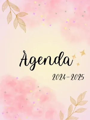Image de Agenda 2024-2025 avec répartition par mois