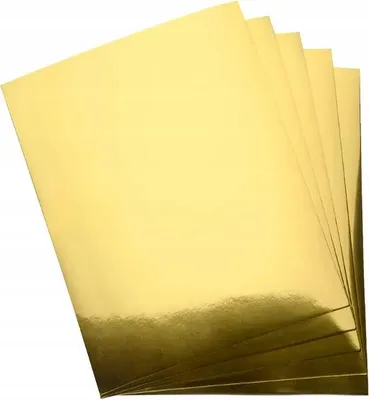 Produktbild von KARTONPAPIER A4 HAPPY COLOR 230g GOLD metallic spiegel 10St.
