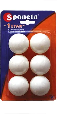 Produktbild von SPONETA Ping Pong Tischtennisbälle * 6 Stück