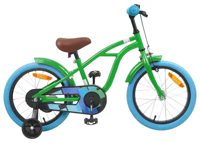 Immagine prodotto di Bicicletta per Bambini 16 Pollici per bambini di 4-6 anni Verde