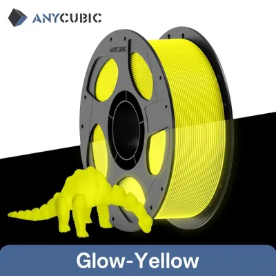 Produktbild von 3D-Drucker Filament - PLA - Leuchtet im Dunkeln - Phosphoreszierend - Umweltfreundlich - Gelb