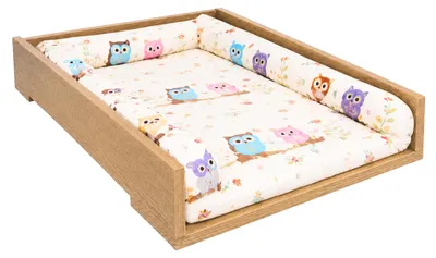 Produktbild von Wickelaufsatz für Kommode Eiche Torro Universal 50x70 cm passend für MALM HEMNES