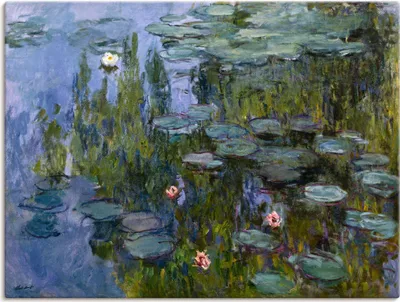 Produktbild von ARTland Leinwandbild Seerosen (Nympheas). 1918/1921. Größe: 60x45 cm